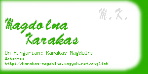 magdolna karakas business card